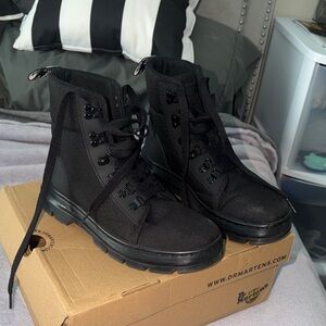 Dr. Martens Black Canvas Boots